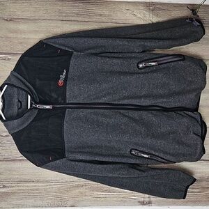 Ecko Function Fleece Jacket Mens Sz 2XL Gray Blk